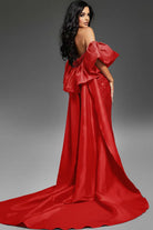 Jovani 42137 - Detachable Cape Beaded Sheath Gown - view 6
