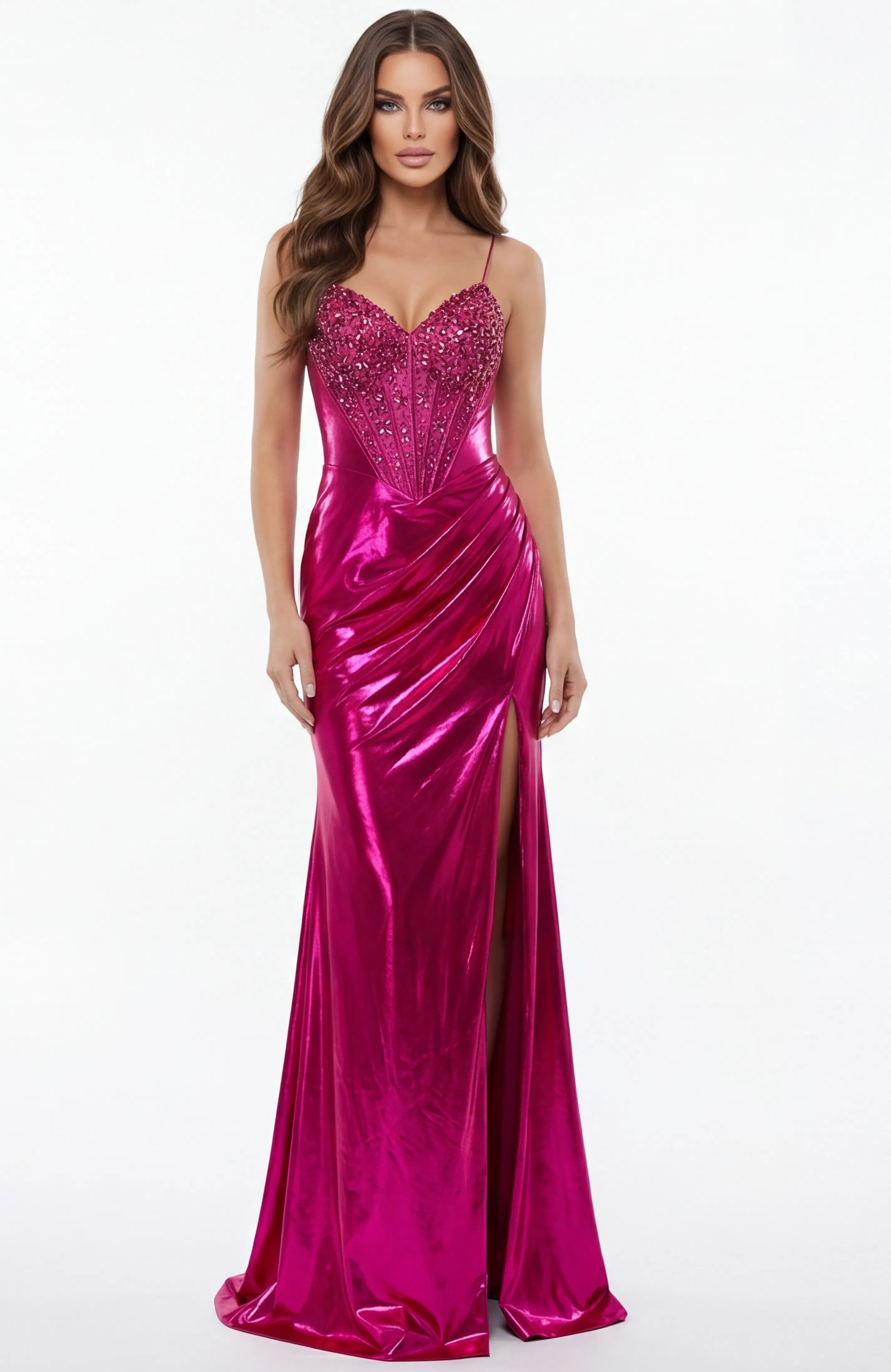 Jovani 42336 - Beaded Bustier Prom Dress - view 5