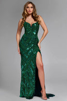 Jovani 42508 - Geometric Pattern Prom Dress - designer prom dress at Silhouette Dresses