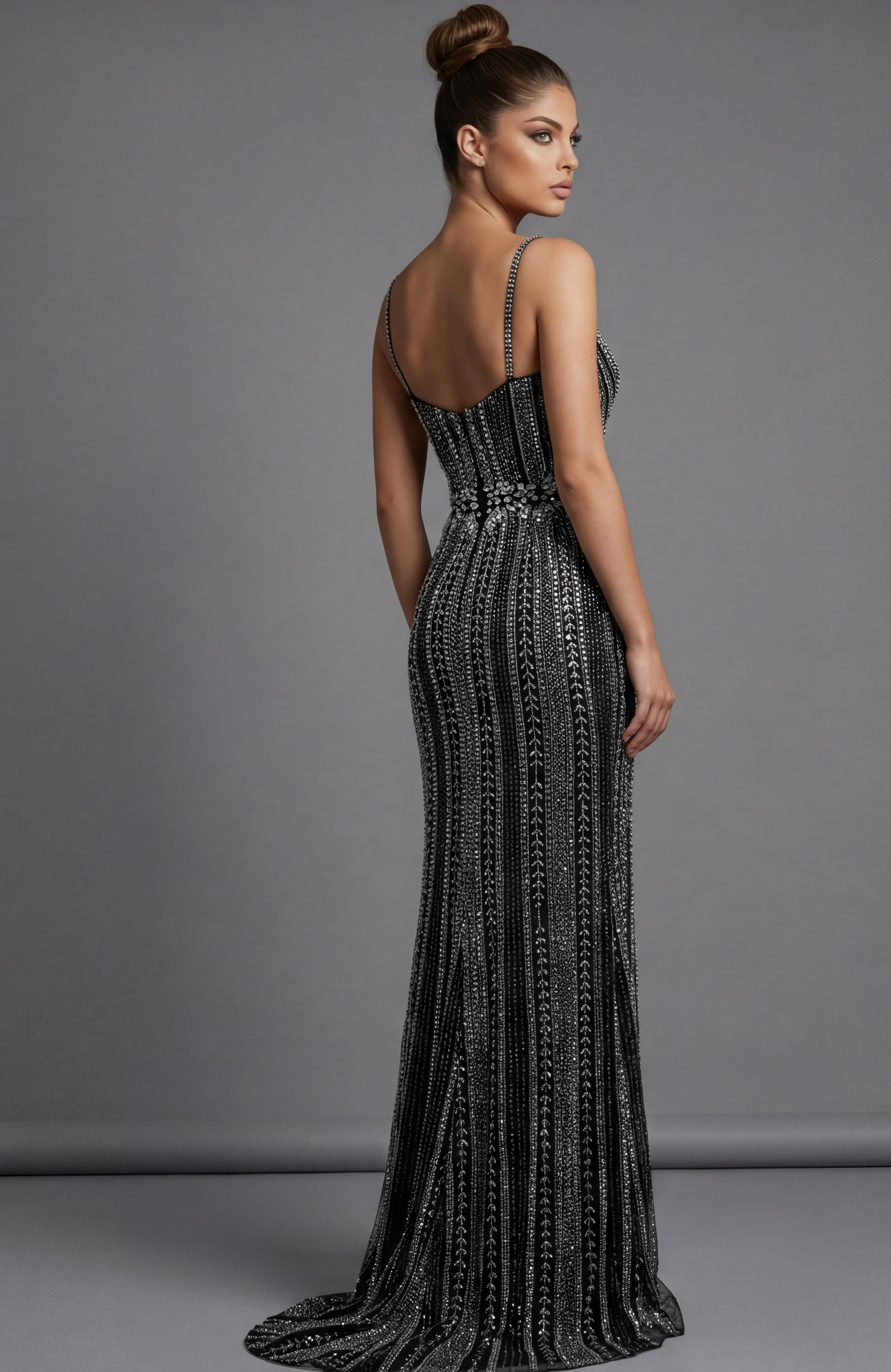 Jovani 42541 - Embellished Cutout Prom Dress - view 7