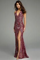 Jovani 43098 - Lace Halter Prom Dress - detail view