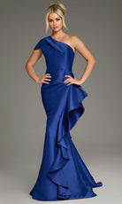 Jovani 43126 - One Shoulder Cascading Ruffle Gown - view 4