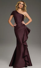 Jovani 43126 - One Shoulder Cascading Ruffle Gown - designer prom dress at Silhouette Dresses
