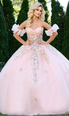 Jovani Q43231 - Floral Embellished Sweetheart Quinceanera Gown - designer quinceanera gown at Silhouette Dresses