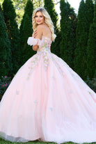 Jovani Q43231 - Floral Embellished Sweetheart Quinceanera Gown - view 5