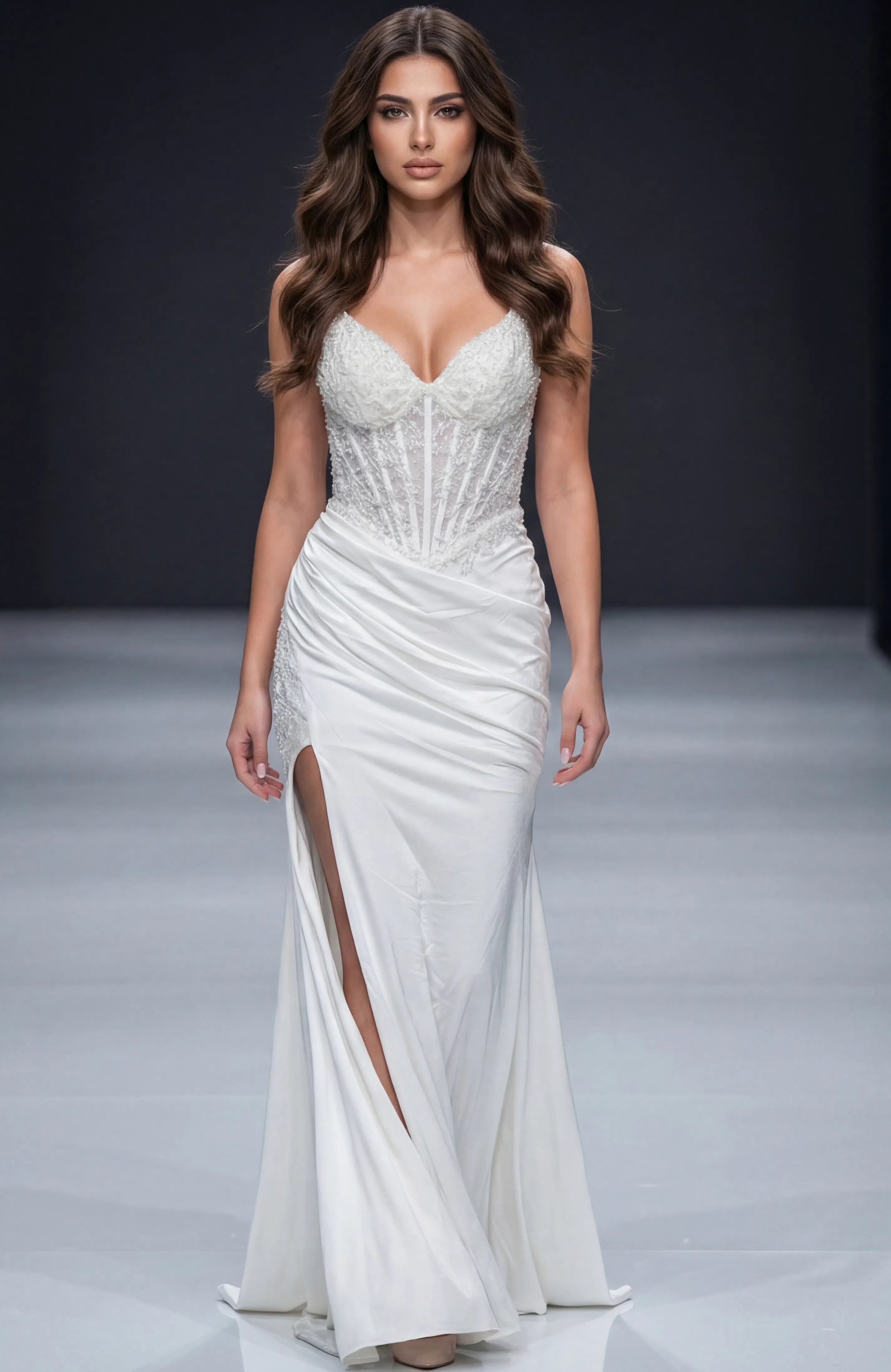 Jovani 43283 - Sequin Appliqued Fitted Prom Gown - designer prom dress at Silhouette Dresses