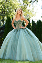 Jovani Q43437 - Beaded Lace Sweetheart Tulle Ballgown - view 4