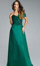Jovani 43808 - Embellished Off Shoulder A-Line Gown - designer formal gown at Silhouette Dresses