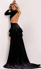 Jovani 43819 - High Neck Cutout High Low Gown - view 4