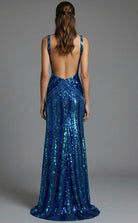 Jovani 43953 - Strappy Back Allover Sequin Fitted Gown - view 12