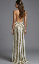 Jovani 43953 - Strappy Back Allover Sequin Fitted Gown - view 13