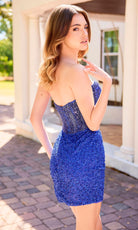 Primavera Couture 4439 - Ruched Sequin Skirt Strapless Dress - view 4
