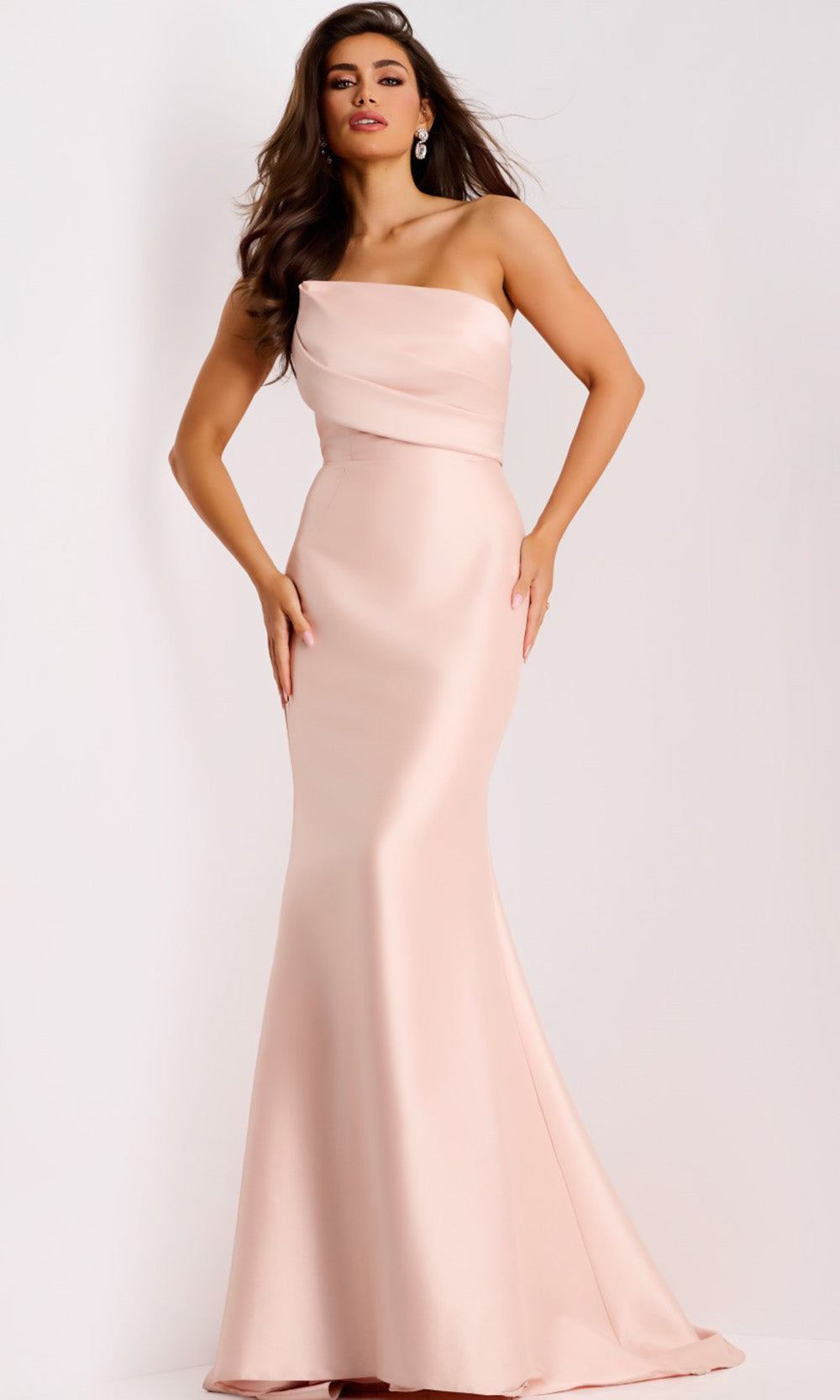 Jovani 44532 - Strapless Draped Bodice Mermaid Gown - designer prom dress at Silhouette Dresses
