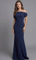 Jovani 44729 - Short Sleeve Minimalist Evening Gown - designer mother of the bride dress at Silhouette Dresses