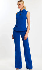 Jovani 44979 - Collared Neckline Keyhole Pantsuit - designer formal jumpsuit at Silhouette Dresses