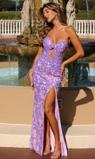 Primavera Couture 4504 - Strapless Embellished Cutout Dress - view 15