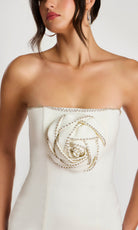Jovani 45152 - Rhinestone Trim Straight Neck Cocktail Dress - view 4