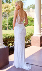 Primavera Couture 4522 - Floral Beaded Lace-Up Back Prom Dress - view 9