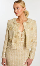 Jovani 45243 - Sweetheart Tweed Dress with Cropped Jacket - view 7