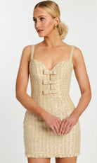 Jovani 45243 - Sweetheart Tweed Dress with Cropped Jacket - view 8