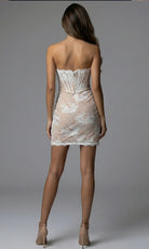Jovani 45259 - Lace Bodice Sweetheart Neckline Dress - detail view