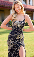 Primavera Couture 4531 - Scoop Neck Beaded Floral Dress - view 4