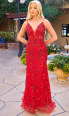 Primavera Couture 4532 - Spaghetti Strap Plunge V Prom Dress - designer prom dress at Silhouette Dresses