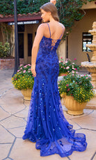 Primavera Couture 4532 - Spaghetti Strap Plunge V Prom Dress - detail view