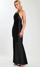 Jovani 45445 - Open Tie Back Minimalist Long Gown - designer prom dress at Silhouette Dresses