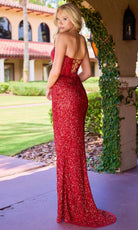 Primavera Couture 4544 - Strapless Corset Slit Prom Dress - view 9