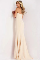 Jovani 45561 - Strapless Floral Accent Trumpet Gown - view 6
