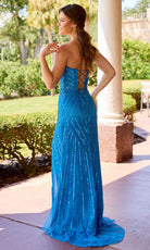 Primavera Couture 4558 - Beaded Open Back Slit Dress - view 9