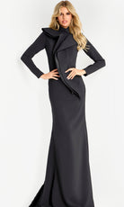 Jovani 45617 - High Neck Minimalist Fitted Gown - designer mother of the bride dress at Silhouette Dresses