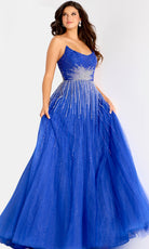 Jovani 45649 - Crystal Beaded Scoop Neckline Gown - view 4