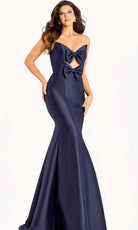 Jovani 45666 - Strapless Bow Detail Evening Gown - designer pageant gown at Silhouette Dresses