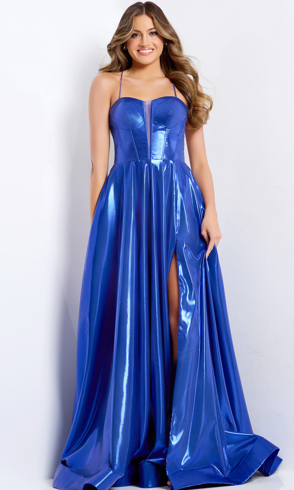 Jovani 45699 - Sweetheart Prom Gown with Corset Bodice - designer prom dress at Silhouette Dresses
