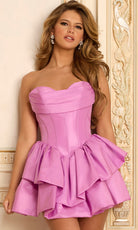 Jovani 45748 - Sweetheart Tiered Corset Mini Dress - designer homecoming dress at Silhouette Dresses
