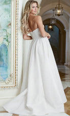 Jovani 45788 - Straight Across Textured Prom Gown - back view