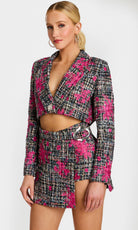 Jovani 46305 - Embroidered Tweed Two Piece Dress - view 4
