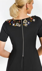 Jovani 46505 - Short Sleeve Midriff Cutout Pantsuit - view 6