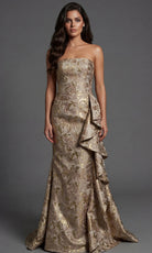 Jovani 46517 - Strapless Ruffle Side Evening Gown - designer mother of the bride dress at Silhouette Dresses