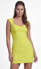 Jovani 46615 - Minimalist Cap Sleeve Fitted Dress - designer cocktail dress at Silhouette Dresses