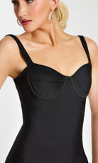 Jovani 46641 - Back Slit Sweetheart Fitted Dress - view 4