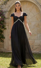 Jovani 46703 - Off Shoulder Empire Waist Evening Gown - view 4