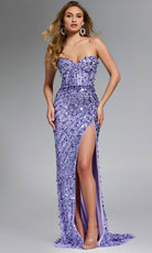 Jovani 46714 - Sequin Embellished Strapless Dress - view 10