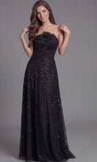 Jovani 46785 - Glitter Tulle A-Line Strapless Evening Gown - view 4