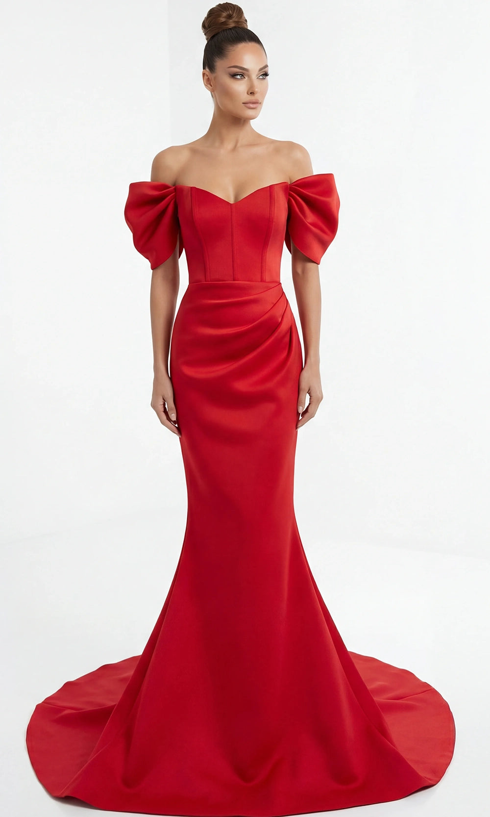 Jovani 46799 - Off Shoulder Structured Mermaid Gown - designer mother of the bride dress at Silhouette Dresses