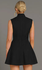 Jovani 46901 - High Neck A-Line Dress with Buttons - view 5