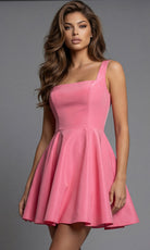Jovani 47497 - Sleeveless Bow Back Fit and Flare Mini Dress - designer cocktail dress at Silhouette Dresses