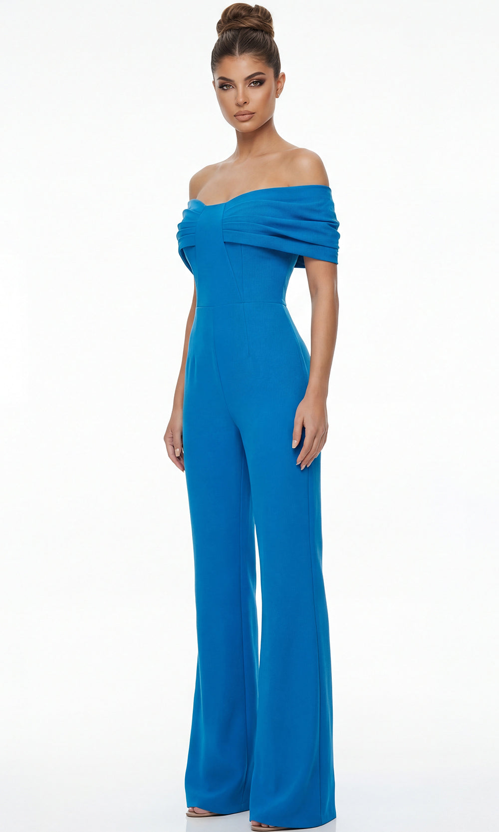 Jovani 47658 - Off Shoulder Straight Leg Jumpsuit - designer formal jumpsuit at Silhouette Dresses